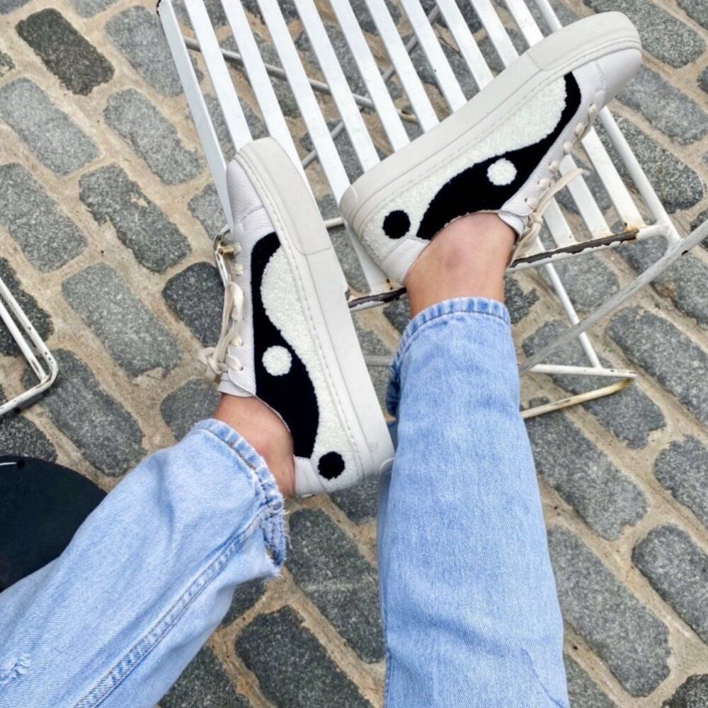Soludos Yin Yang Terry Platform Sneakers size 8 Anthropologie